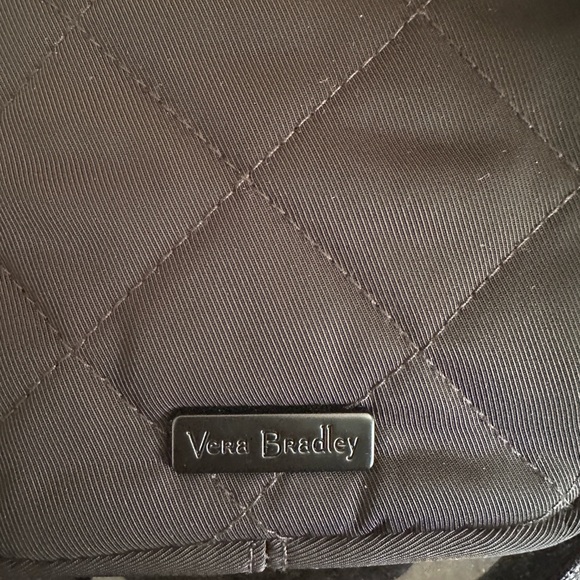 Vera Bradley 2 Crossbody Bags solid black and floral - Picture 2 of 6